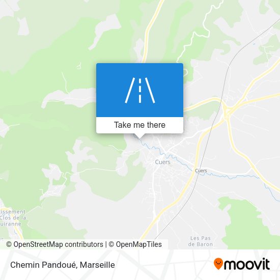 Chemin Pandoué map