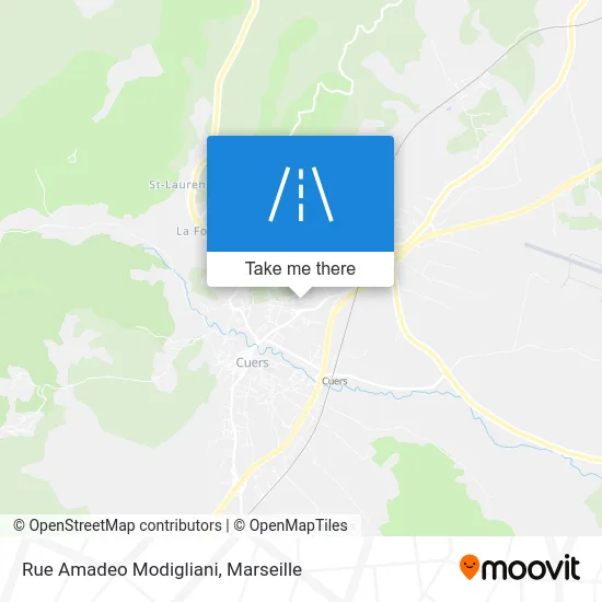 Rue Amadeo Modigliani map