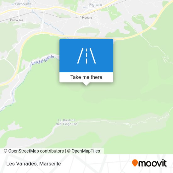 Les Vanades map