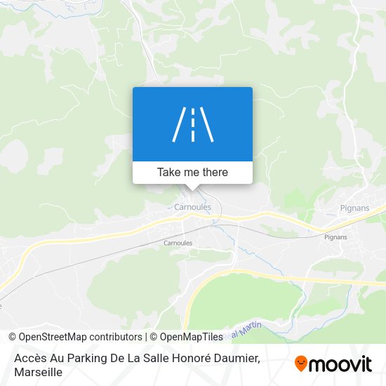 Accès Au Parking De La Salle Honoré Daumier map