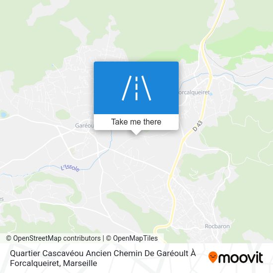 Quartier Cascavéou Ancien Chemin De Garéoult À Forcalqueiret map