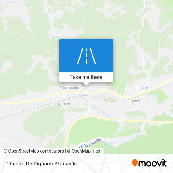 Chemin De Pignans map