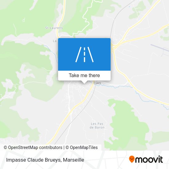 Impasse Claude Brueys map