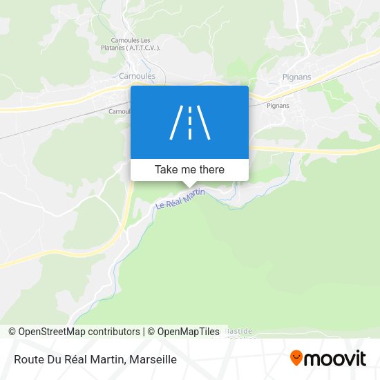 Route Du Réal Martin map