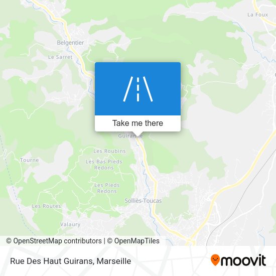 Rue Des Haut Guirans map