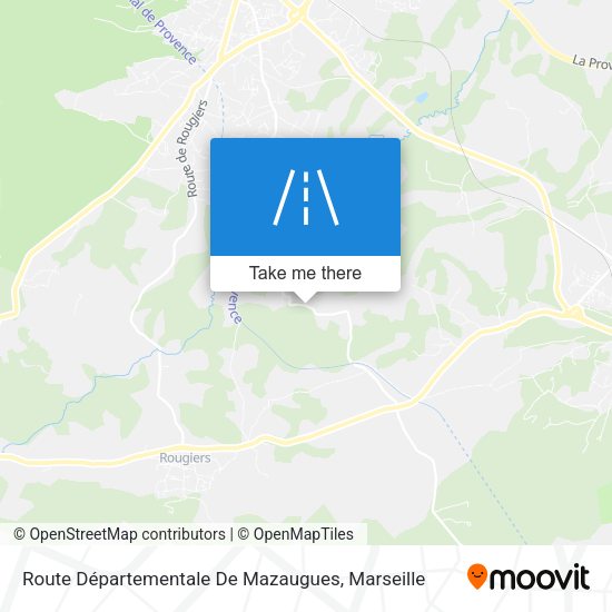 Route Départementale De Mazaugues map