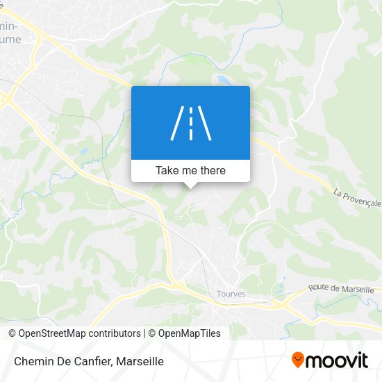 Chemin De Canfier map