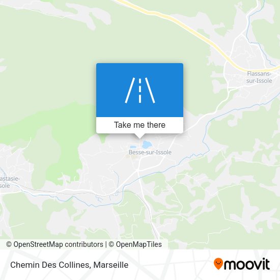 Chemin Des Collines map