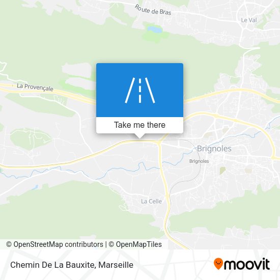 Chemin De La Bauxite map