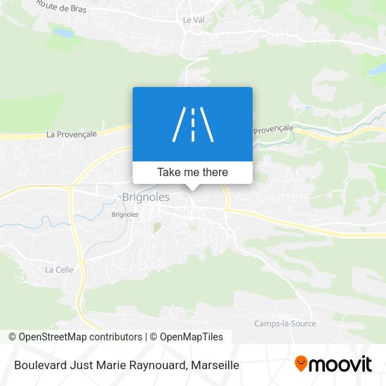 Boulevard Just Marie Raynouard map