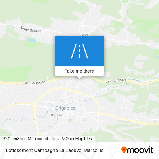 Lotissement Campagne La Laouve map