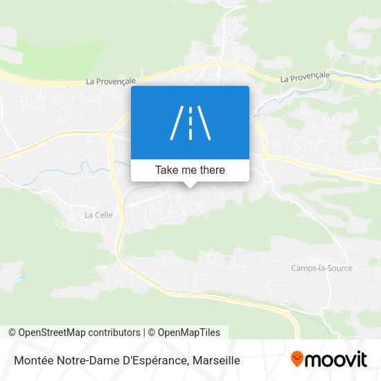 Montée Notre-Dame D'Espérance map
