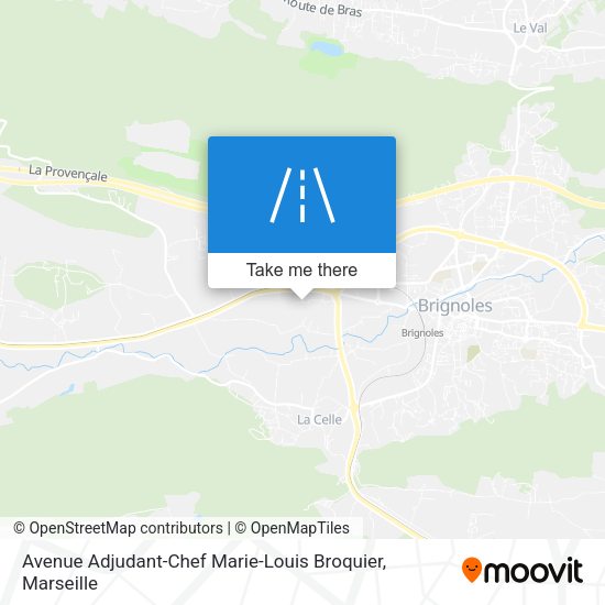 Avenue Adjudant-Chef Marie-Louis Broquier map