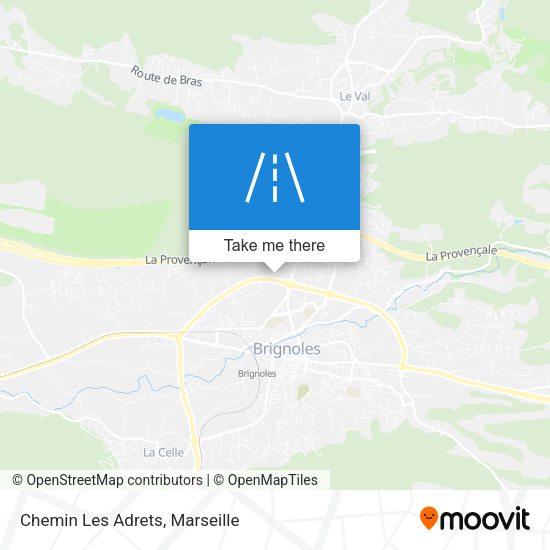 Chemin Les Adrets map