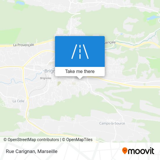 Rue Carignan map