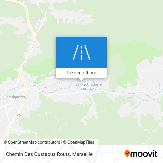 Chemin Des Oustaous Routs map
