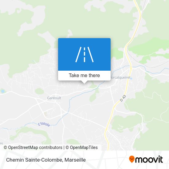 Chemin Sainte-Colombe map