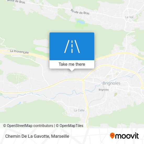 Chemin De La Gavotte map