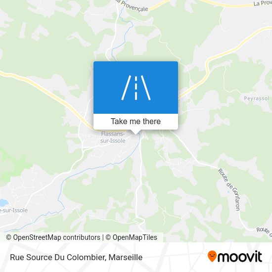 Rue Source Du Colombier map