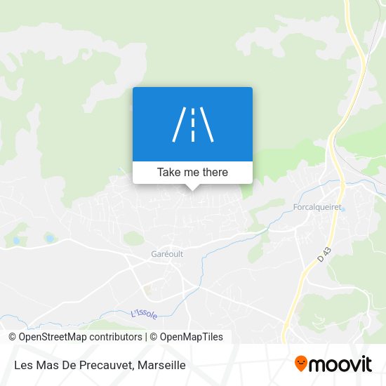 Les Mas De Precauvet map