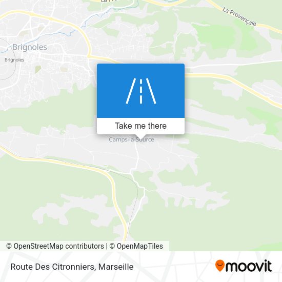 Route Des Citronniers map