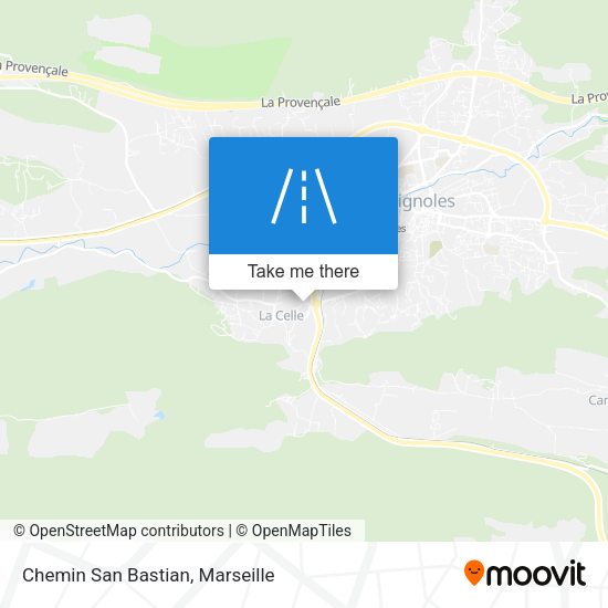 Chemin San Bastian map
