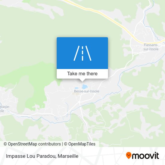 Impasse Lou Paradou map