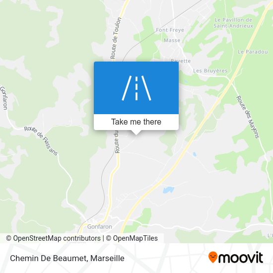 Chemin De Beaumet map