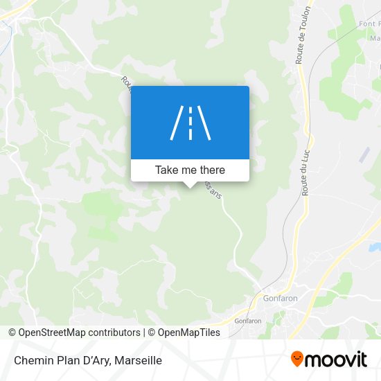 Chemin Plan D’Ary map