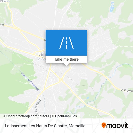 Lotissement Les Hauts De Clastre map
