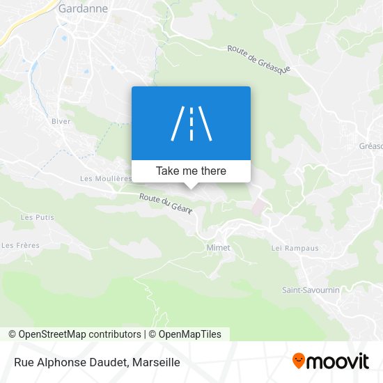 Rue Alphonse Daudet map