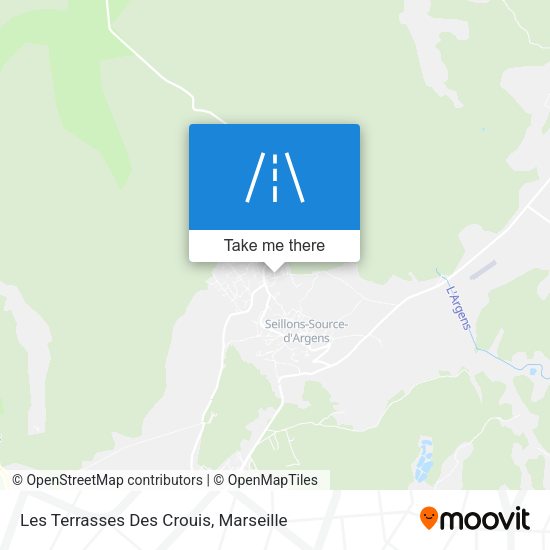 Les Terrasses Des Crouis map