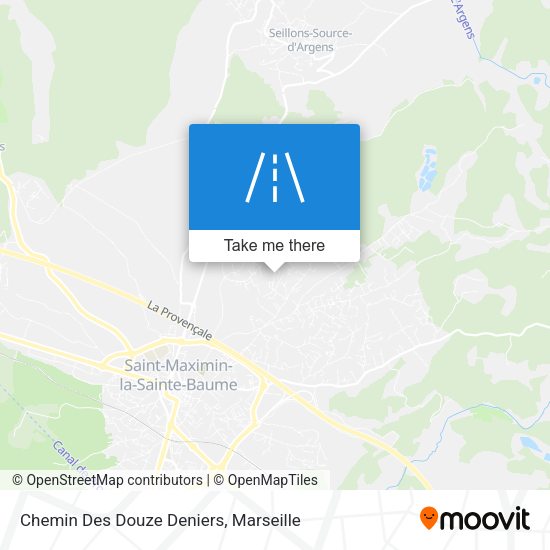 Chemin Des Douze Deniers map