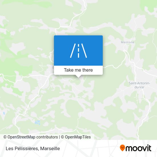 Les Pélissières map