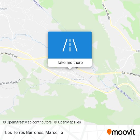 Les Terres Barrones map