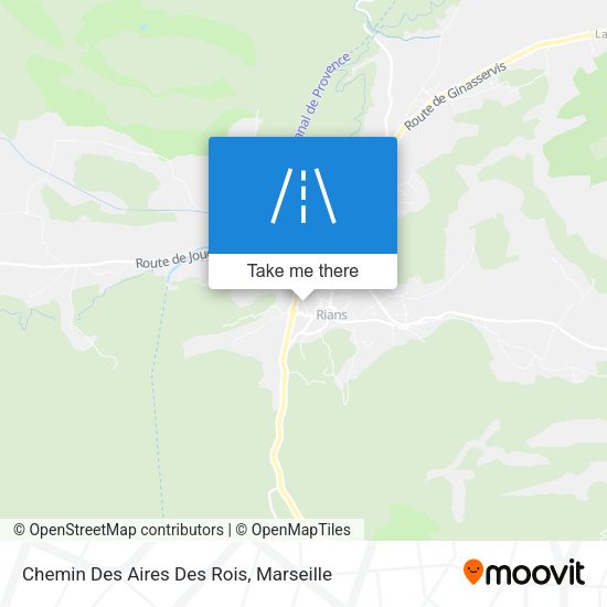 Chemin Des Aires Des Rois map