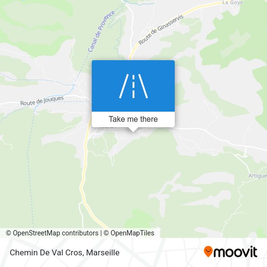 Chemin De Val Cros map