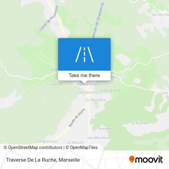 Traverse De La Ruche map