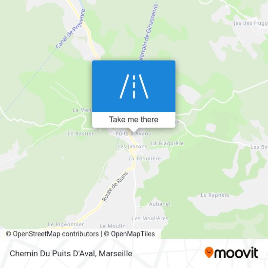 Chemin Du Puits D'Aval map