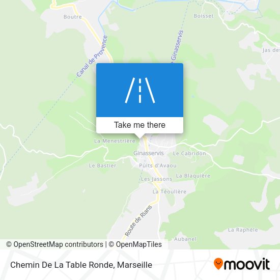 Chemin De La Table Ronde map