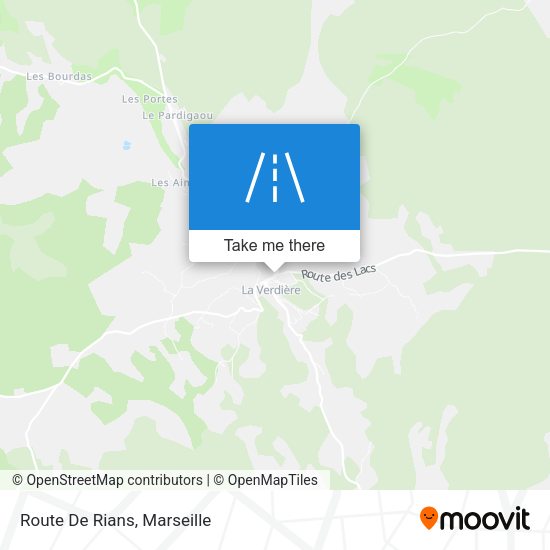 Route De Rians map