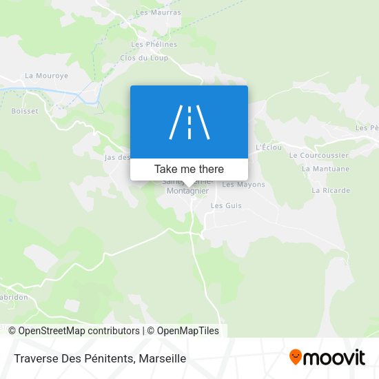 Traverse Des Pénitents map