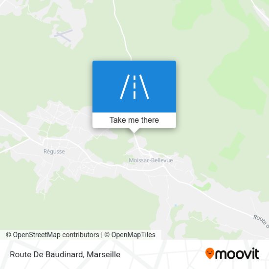 Route De Baudinard map