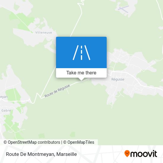 Route De Montmeyan map