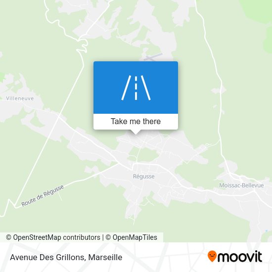 Avenue Des Grillons map