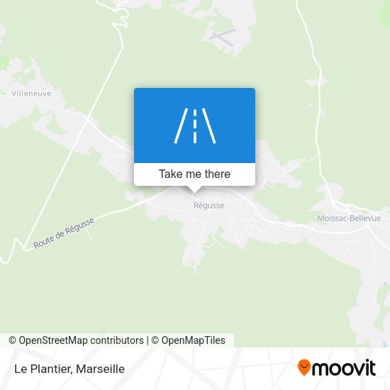 Le Plantier map