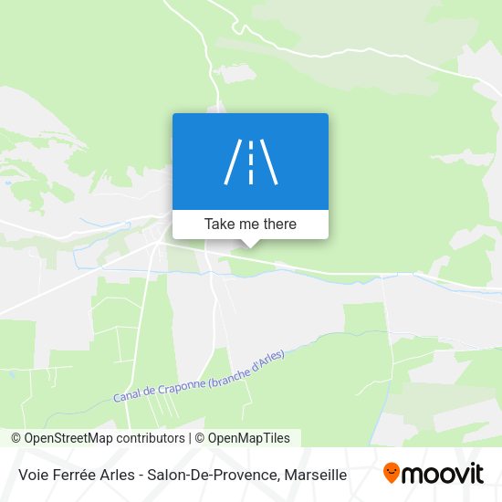 Voie Ferrée Arles - Salon-De-Provence map