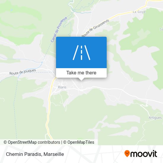 Chemin Paradis map