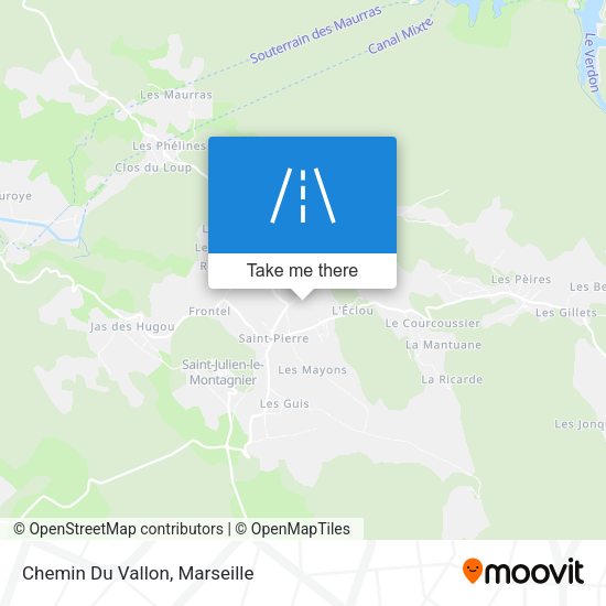 Chemin Du Vallon map