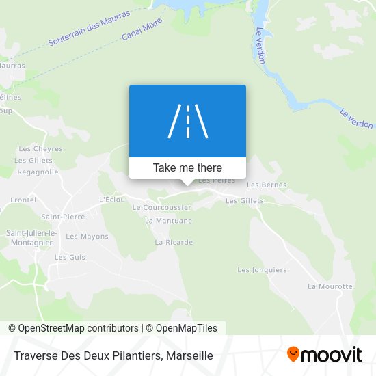 Traverse Des Deux Pilantiers map